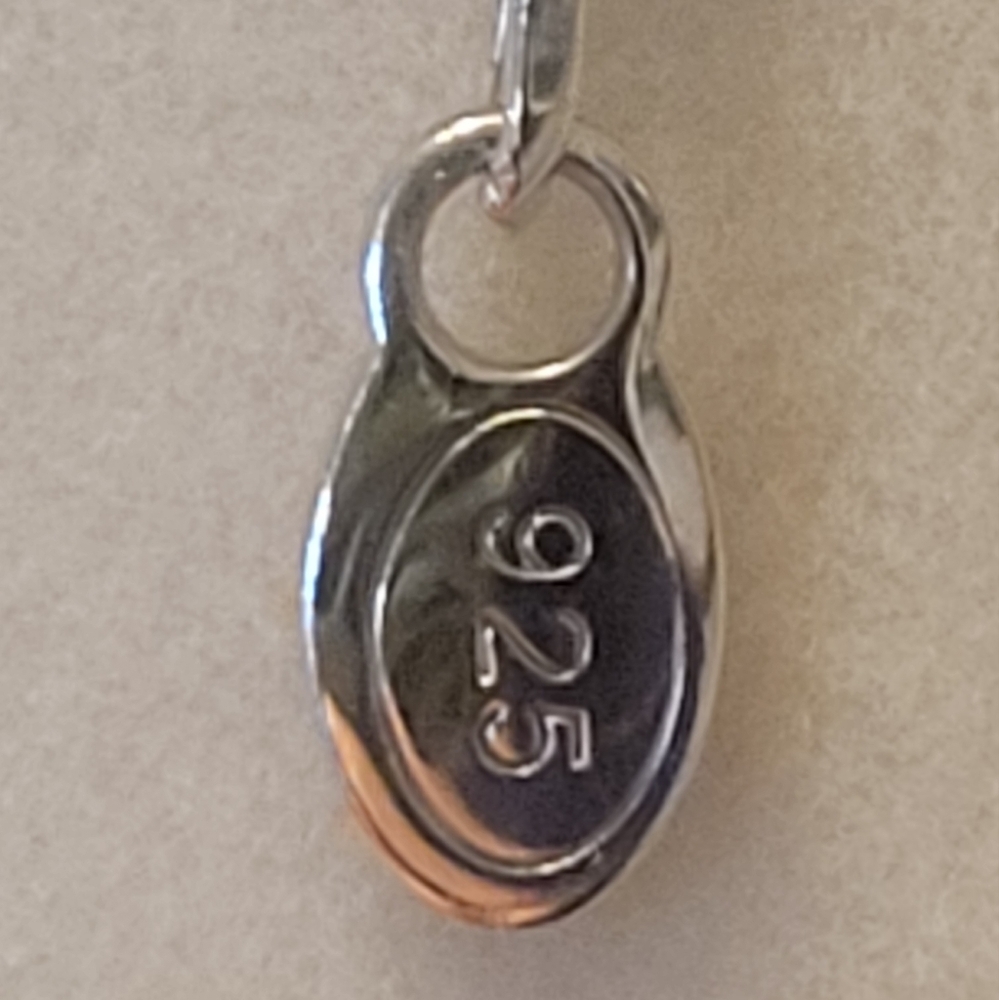 Stylish Sterling Silver And Fire Opal Necklace - image 4